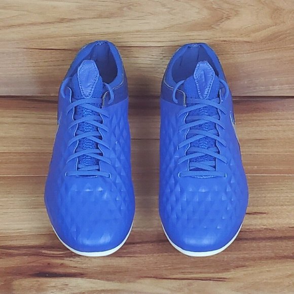 NEW Nike Tiempo Legend 8 ELITE FG Soccer Blue Whit - Picture 3 of 6